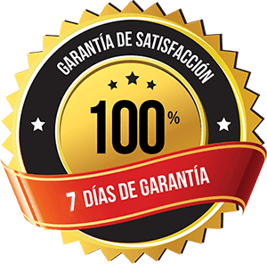 Garantía de satisfacción: 7 días de garantía y devolución del 100%